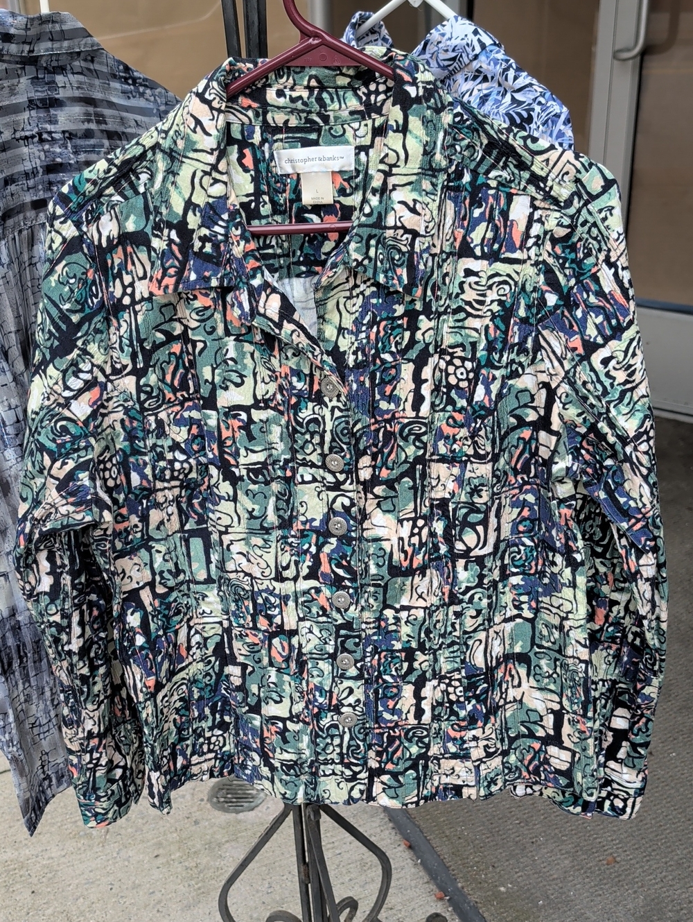Two Christopher & Banks and One Alfred Dunner Blouses